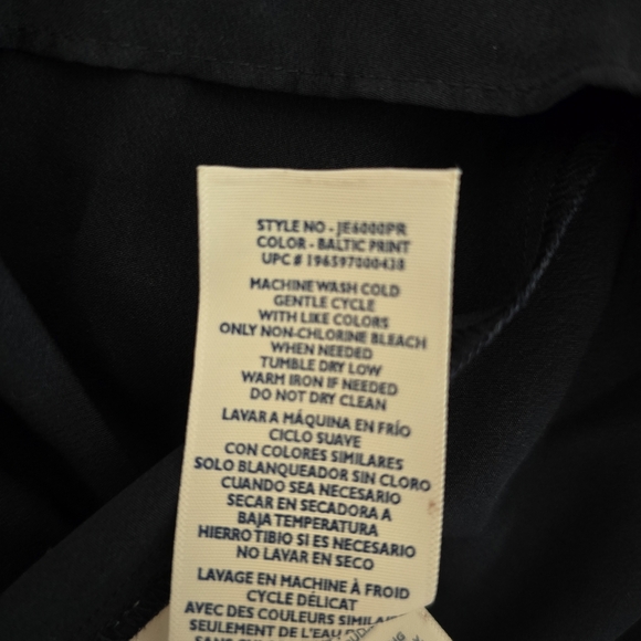 💙✨Joie Dress NWT Silk Blend Printed Sleeveless Shift Dress Navy Ivory M - Picture 7 of 13